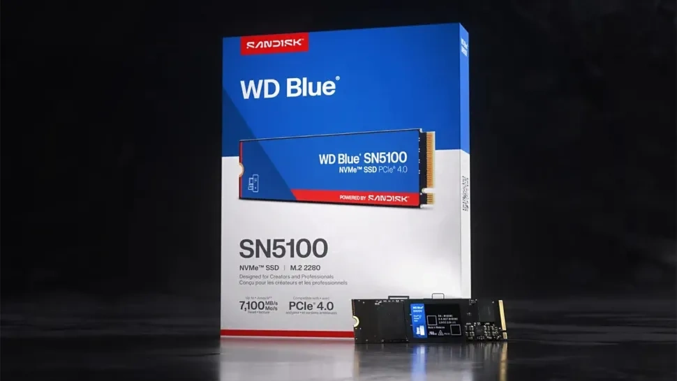 泸深在线 闪迪推出 WD Blue SN5100 固态硬盘：采用铠侠 QLC 闪存，较 SN5000 性能提升 30%