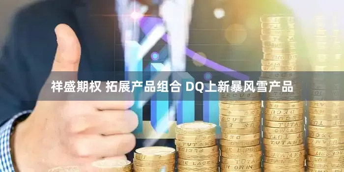 祥盛期权 拓展产品组合 DQ上新暴风雪产品